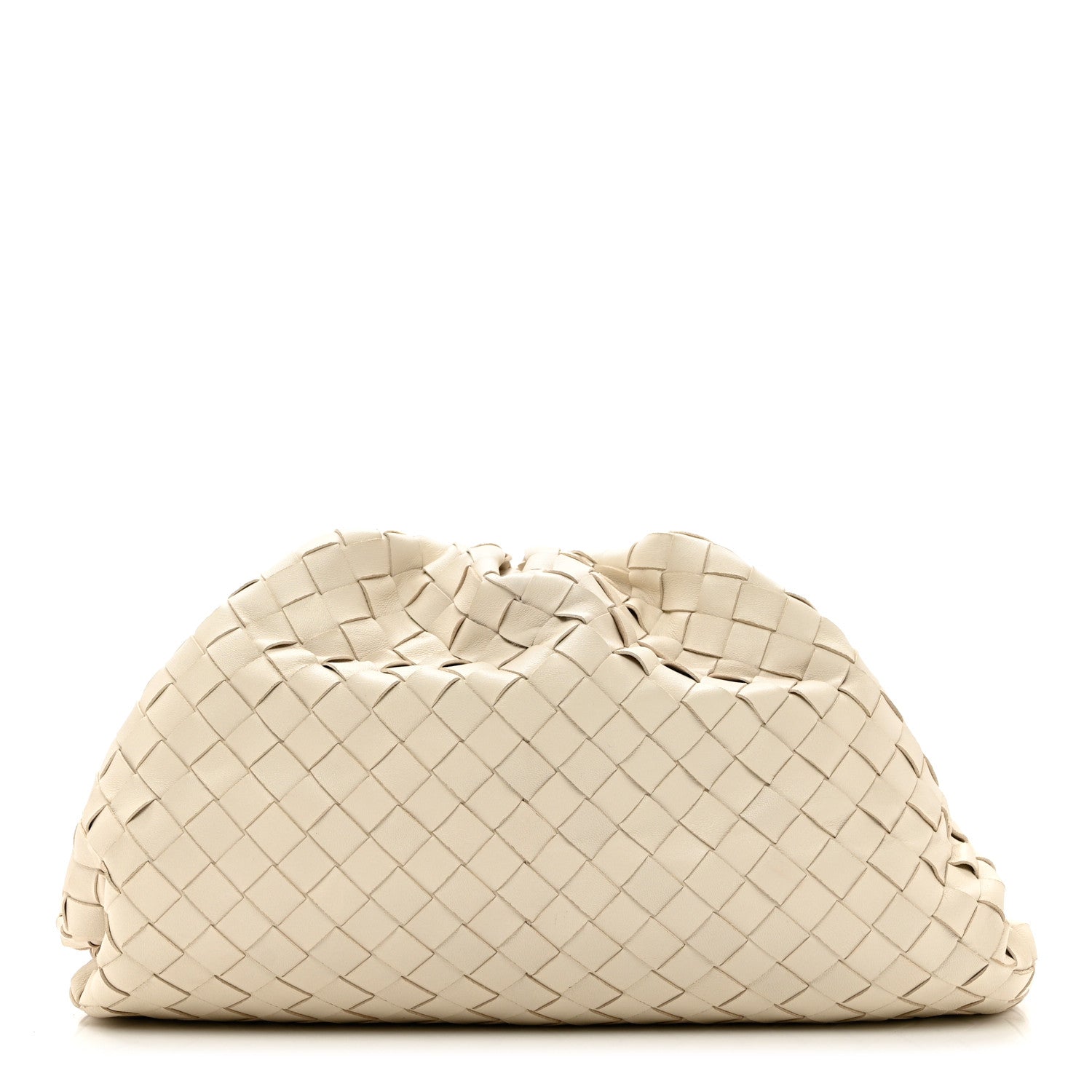 Bottega Veneta Nappa Maxi Intrecciato The Pouch Oversized Clutch Plaster 1 of 8