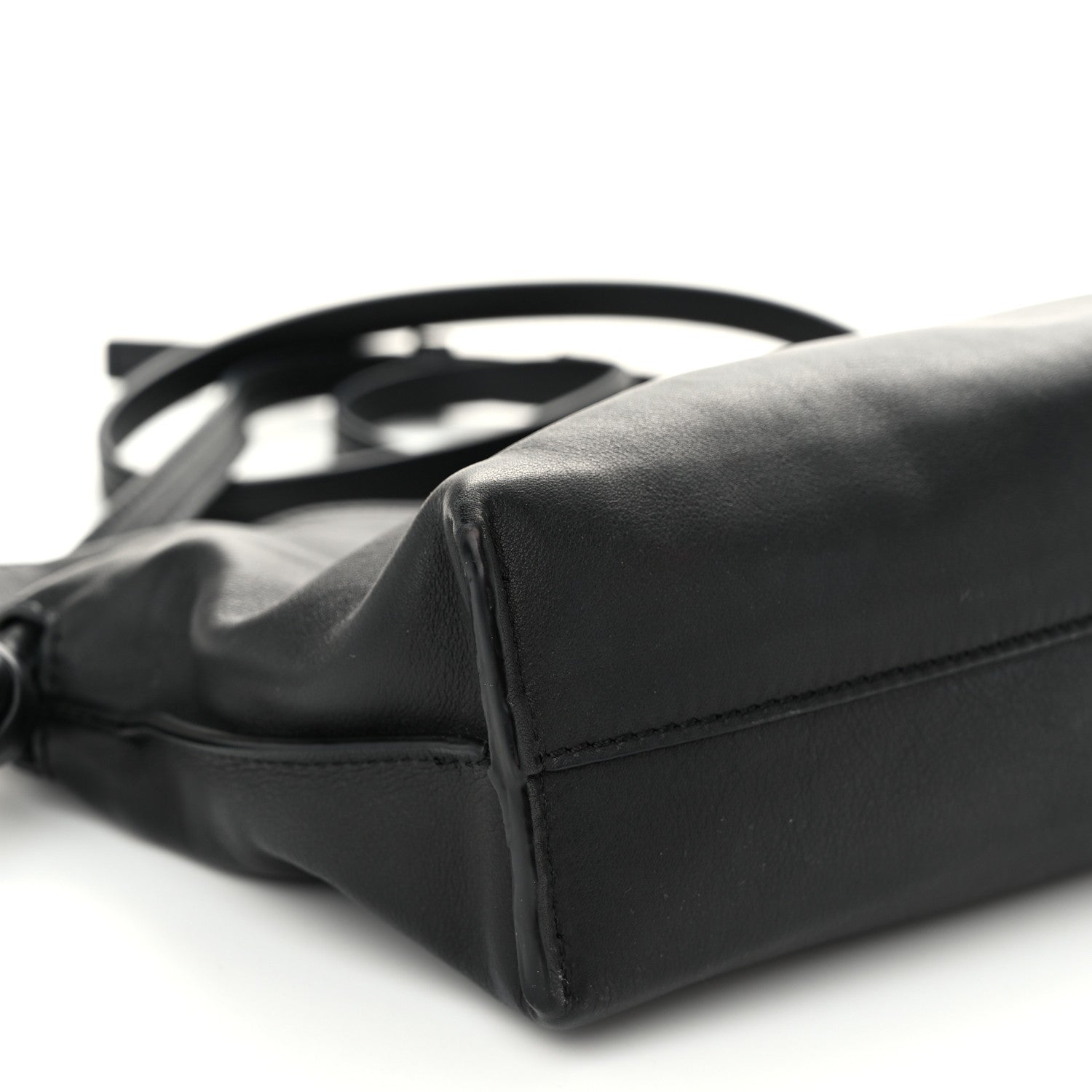 Loewe Calfskin Mini Flamenco Knot Clutch Black 8 of 9