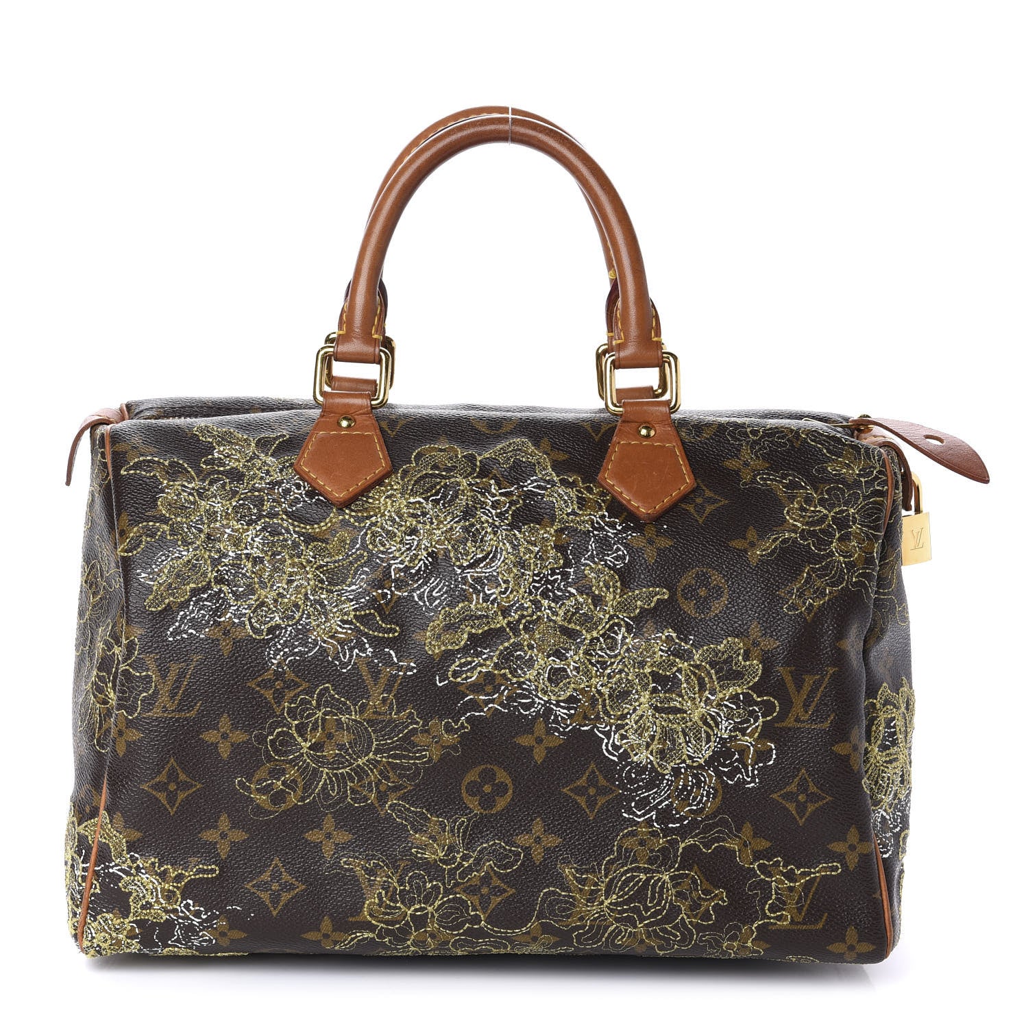 Louis Vuitton Monogram Dentelle Speedy 30 Gold 1 of 10