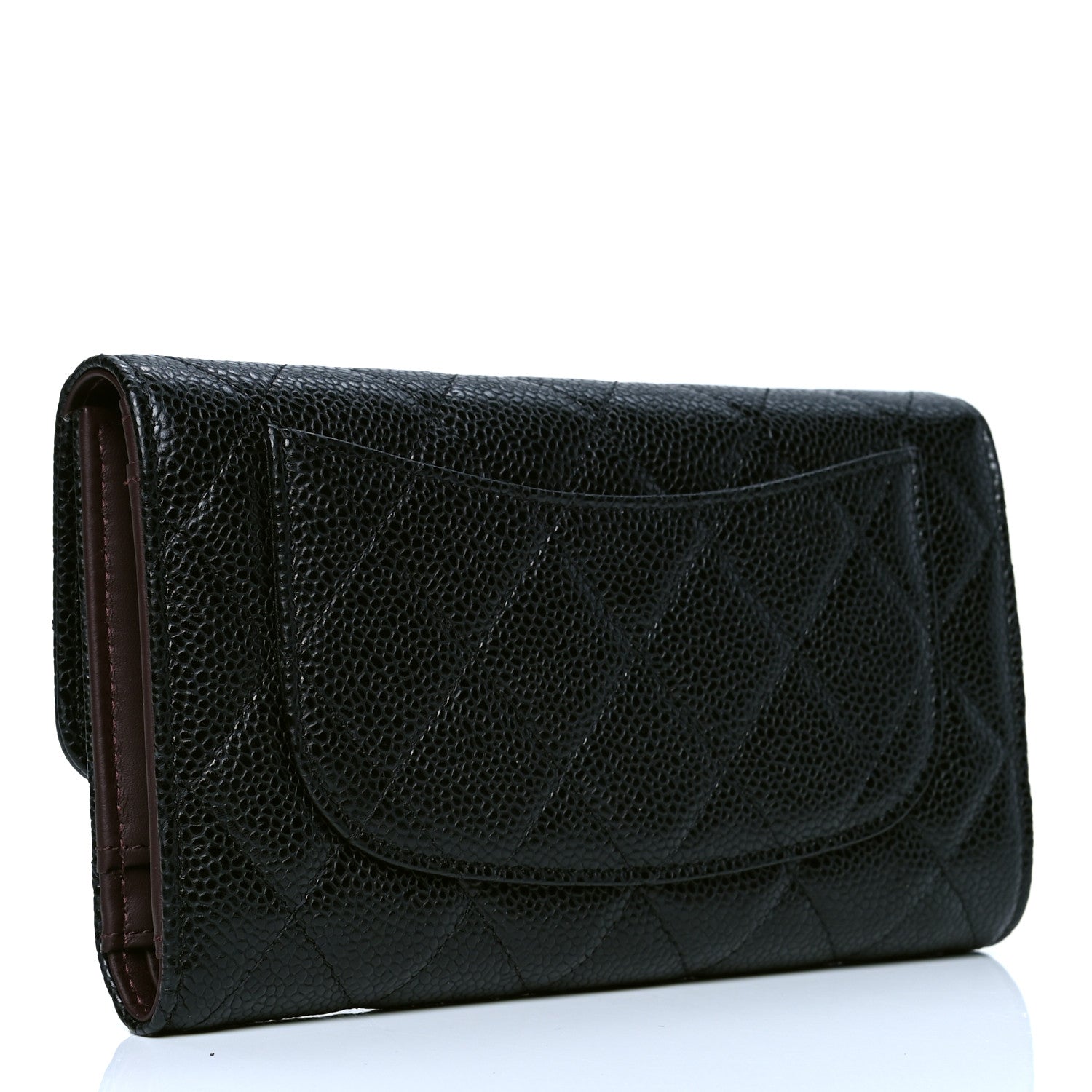 Chanel Caviar Quilted Large Flap Wallet Black 2 of 4