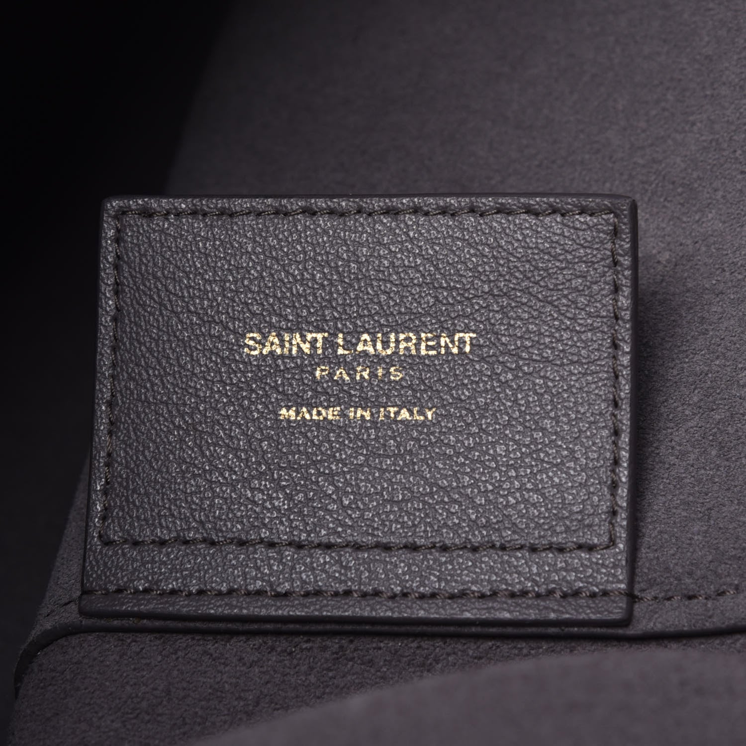 Saint Laurent Calfskin Large Shopping Tote Fog 6 of 9