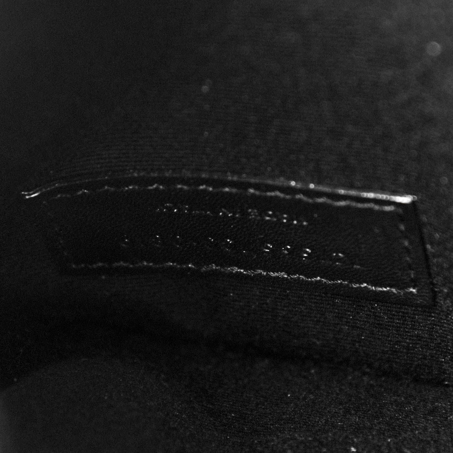 Saint Laurent Calfskin Crocodile Embossed Monogram Uptown Baby Pouch Black 7 of 7