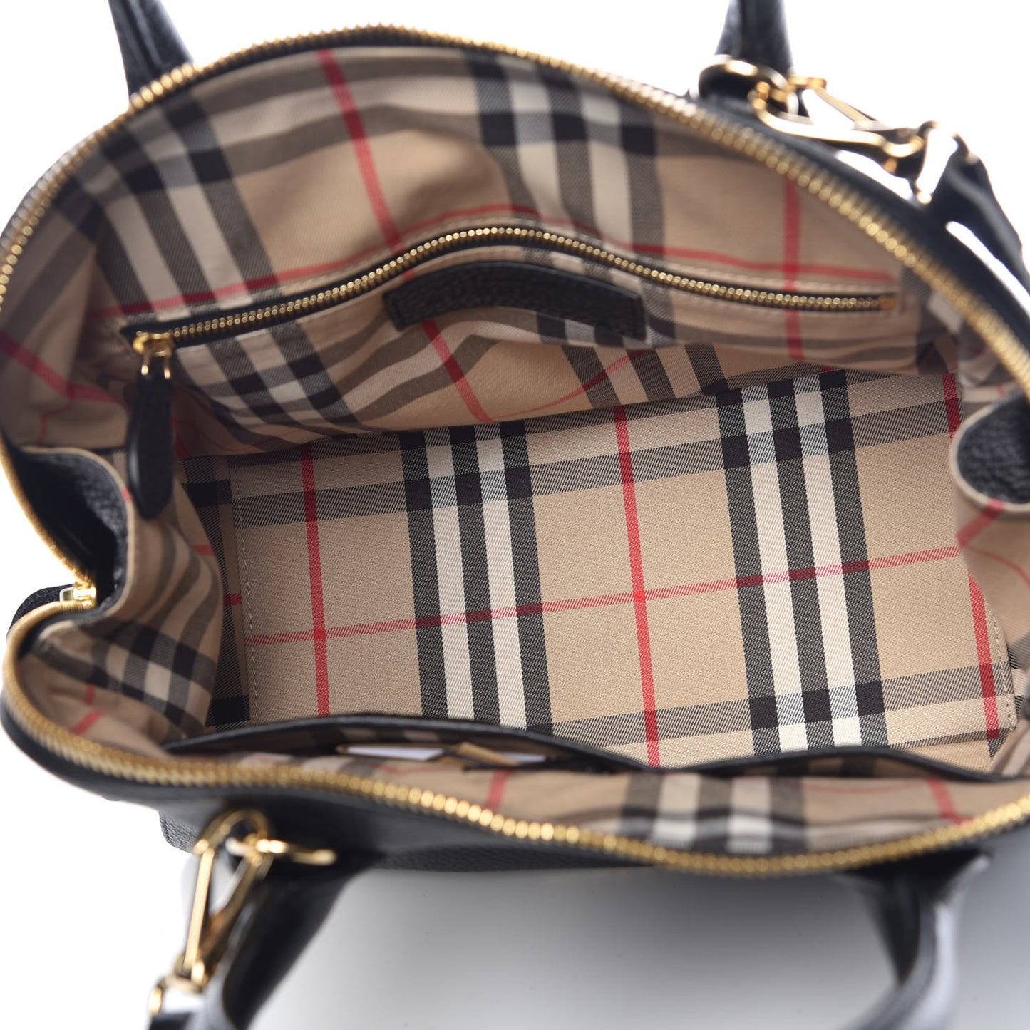 London Grainy Calfskin Small Greenwood Bowling Bag Black
