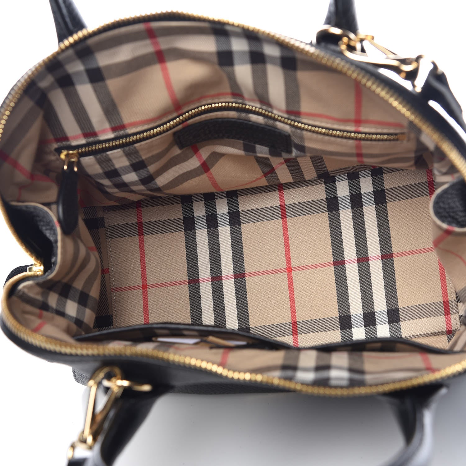 Burberry London Grainy Calfskin Small Greenwood Bowling Bag Black 6 of 13