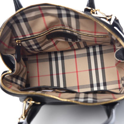 Burberry London Grainy Calfskin Small Greenwood Bowling Bag Black 6 of 13