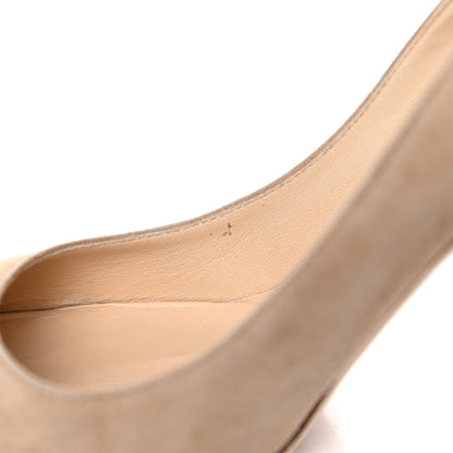 Jimmy Choo Suede Abel Pumps 38.5 Nude 13 of 14