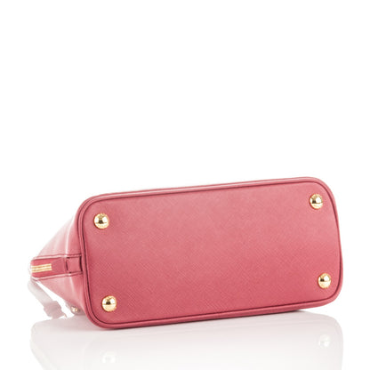 Prada Saffiano Lux Small Promenade Tote Peonia 4 of 8