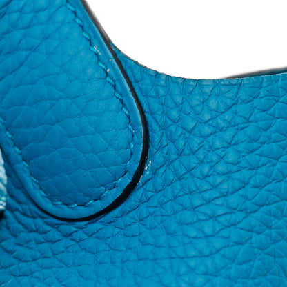 Hermes Taurillon Clemence Picotin Lock 18 PM Bleu Frida 12 of 13