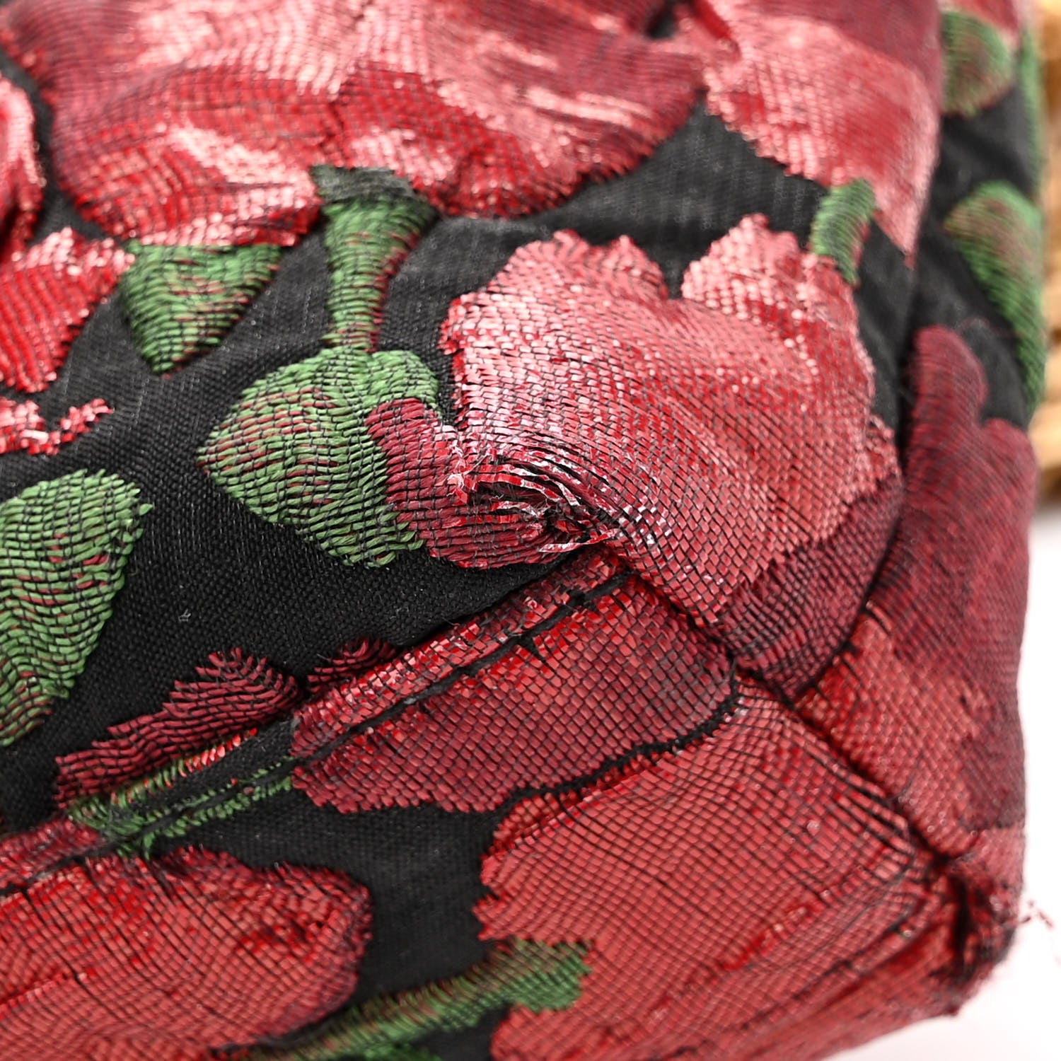 Saint Laurent Brocade Monogram Small Charniere Bag Red Multicolor 10 of 11