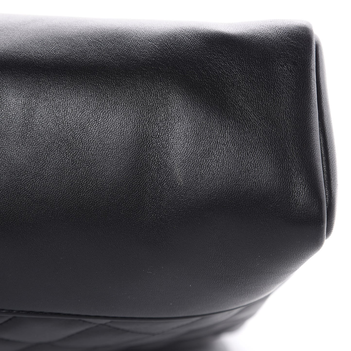 Lambskin Quilted Large 31 Shopping Bag Black