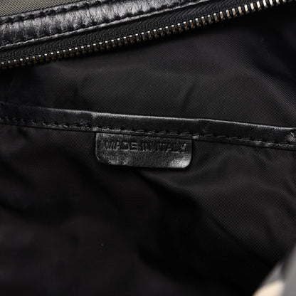 Burberry Nylon Beat Check Studded Medium Edenham Satchel Black 9 of 11