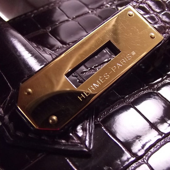 Crocodile BIRKIN 35 Burgundy