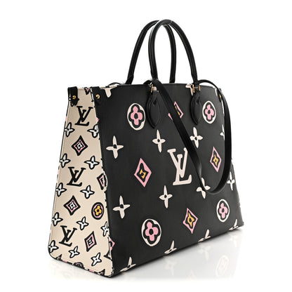 Louis Vuitton Monogram Giant Wild At Heart Onthego GM Black 3 of 13
