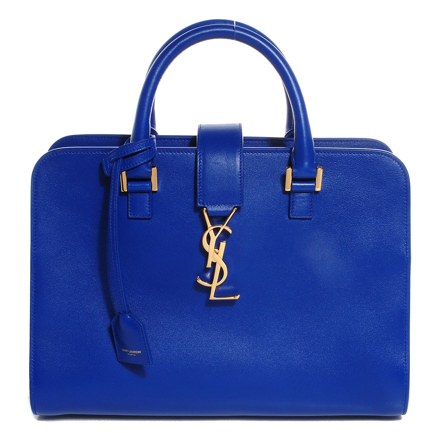 Calfskin Small Monogram Cabas Blue