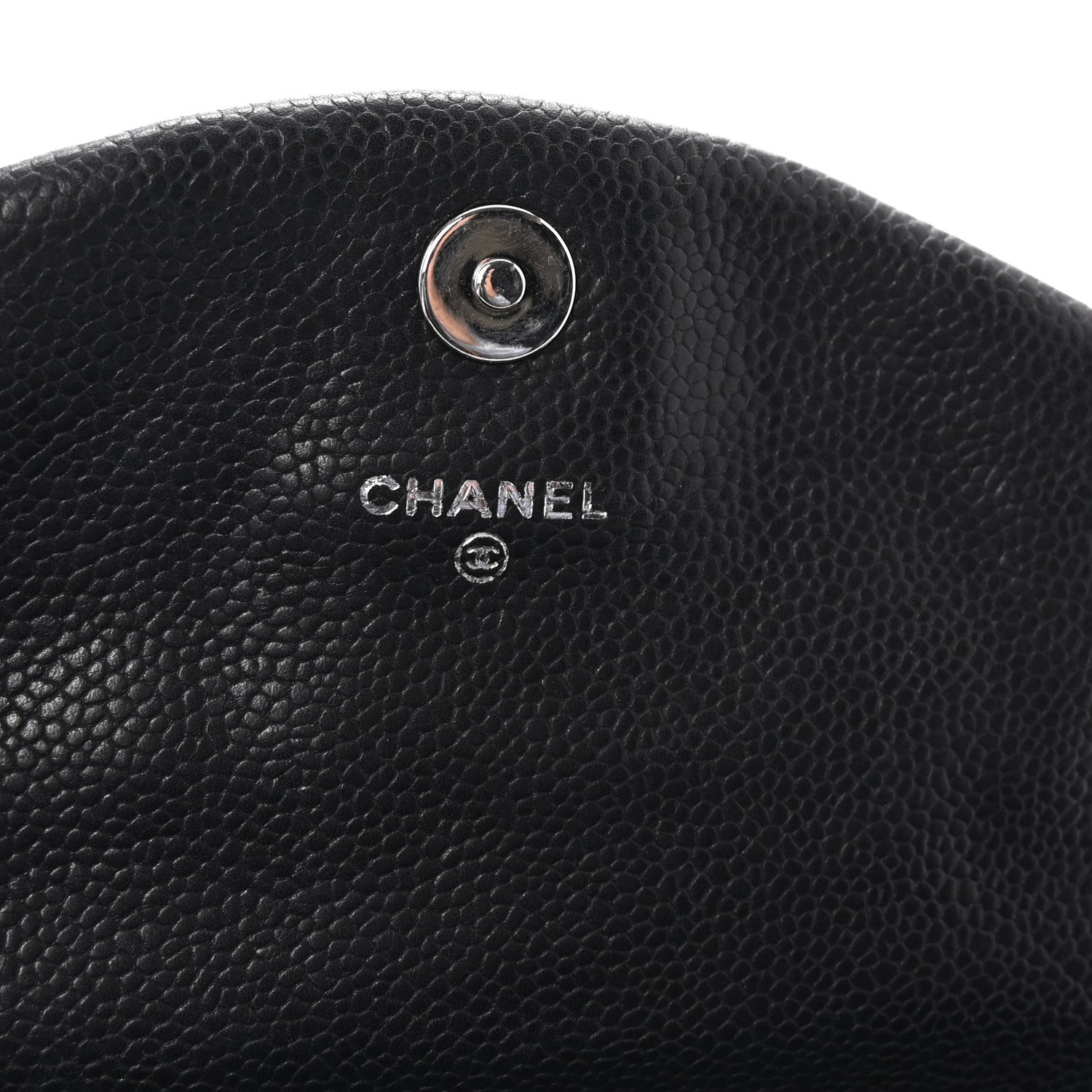 Chanel Caviar Half Moon Wallet On Chain WOC Black 6 of 11