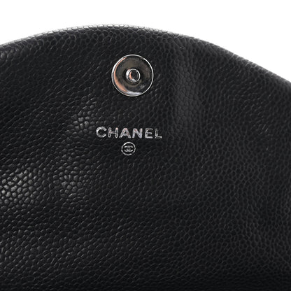 Chanel Caviar Half Moon Wallet On Chain WOC Black 6 of 11