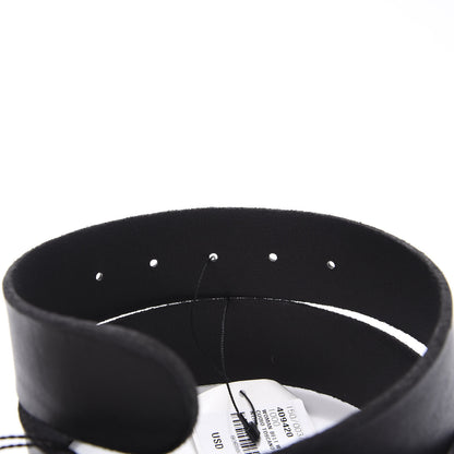 Gucci Calfskin Brass Feline Buckle Belt 85 34 Black 4 of 7