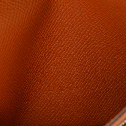 Hermes Epsom Bearn Gusset Wallet Orange 7 of 7