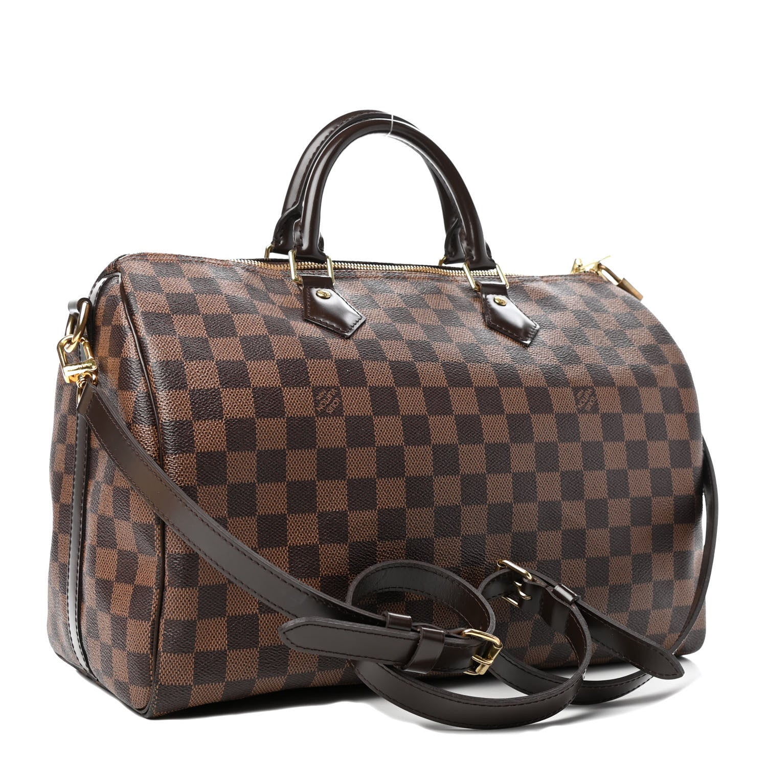 Louis Vuitton Damier Ebene Speedy Bandouliere 35 2 of 4