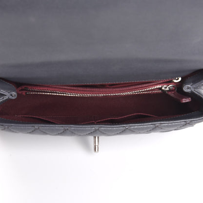Chanel Caviar Quilted Small Coco Handle Flap Gray 4 of 6