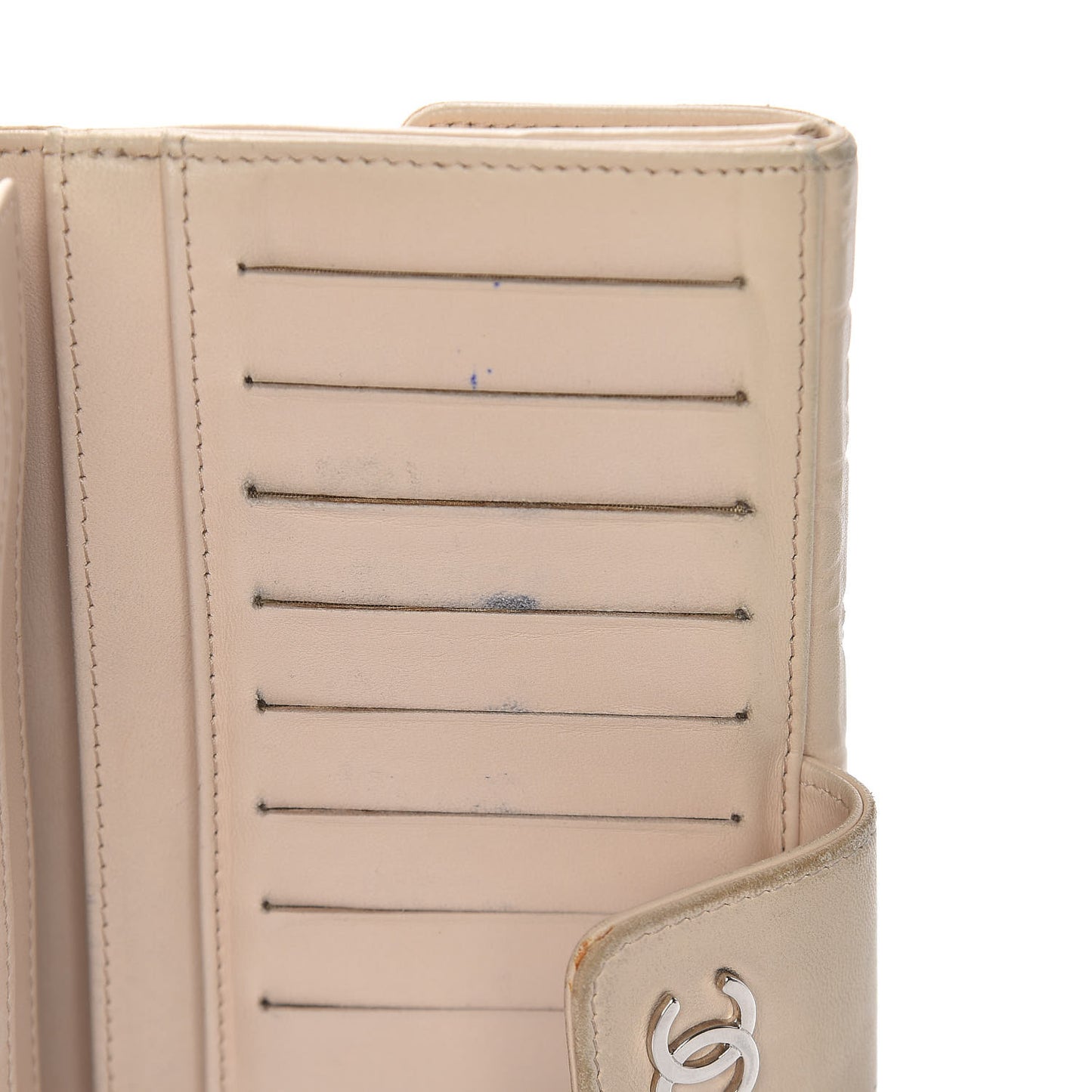 Lambskin Precious Symbols Wallet Beige