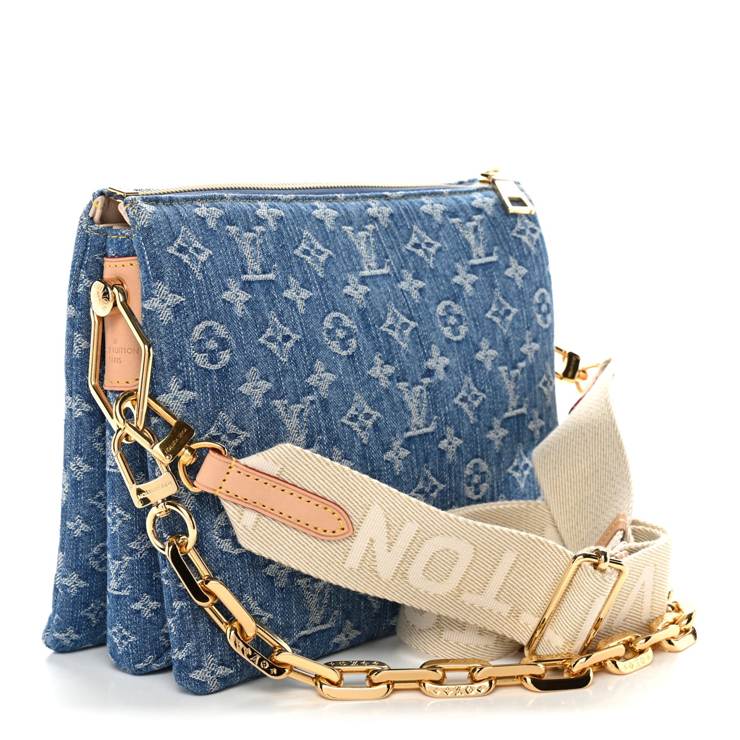 Monogram Denim Coussin PM  Blue