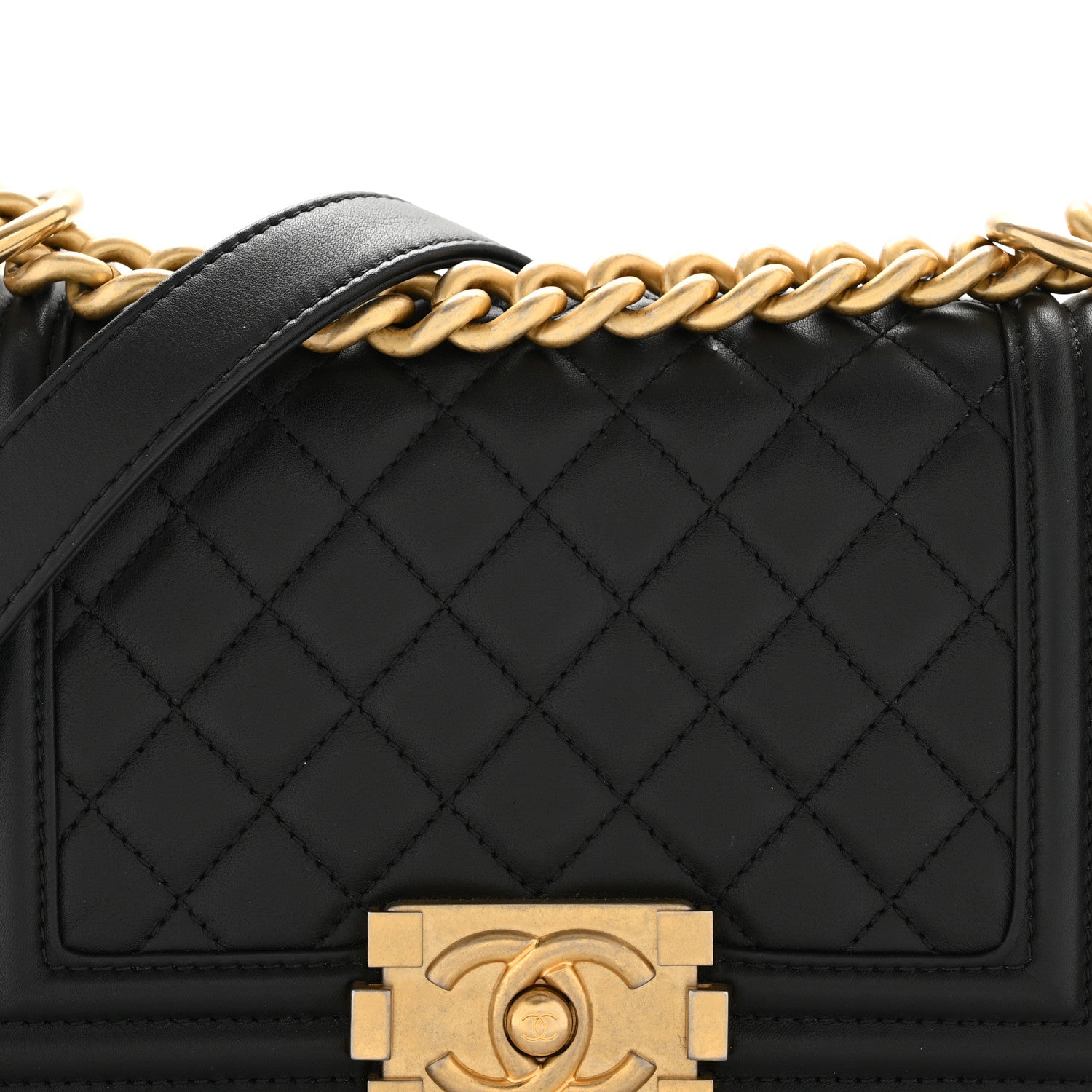 Chanel Calfskin Quilted Small Boy Flap Black 8 of 12