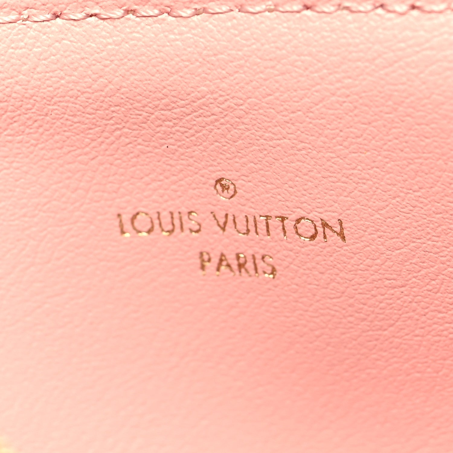 Louis Vuitton Damier Azur Felicie Chain Wallet Zippered Insert Rose Ballerine 6 of 7