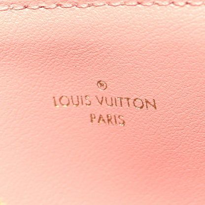 Louis Vuitton Damier Azur Felicie Chain Wallet Zippered Insert Rose Ballerine 6 of 7