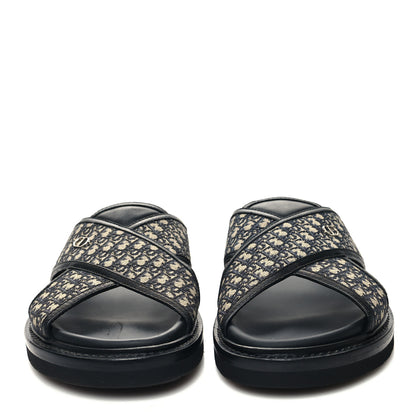 Christian Dior Oblique Mens Aqua Sandal 40 Blue 2 of 9