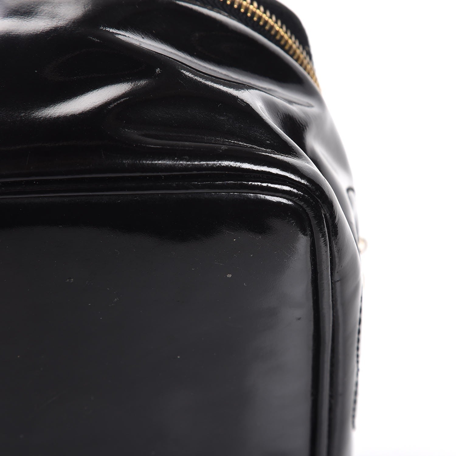 Chanel Patent Vanity Cosmetic Case Black 14 of 16