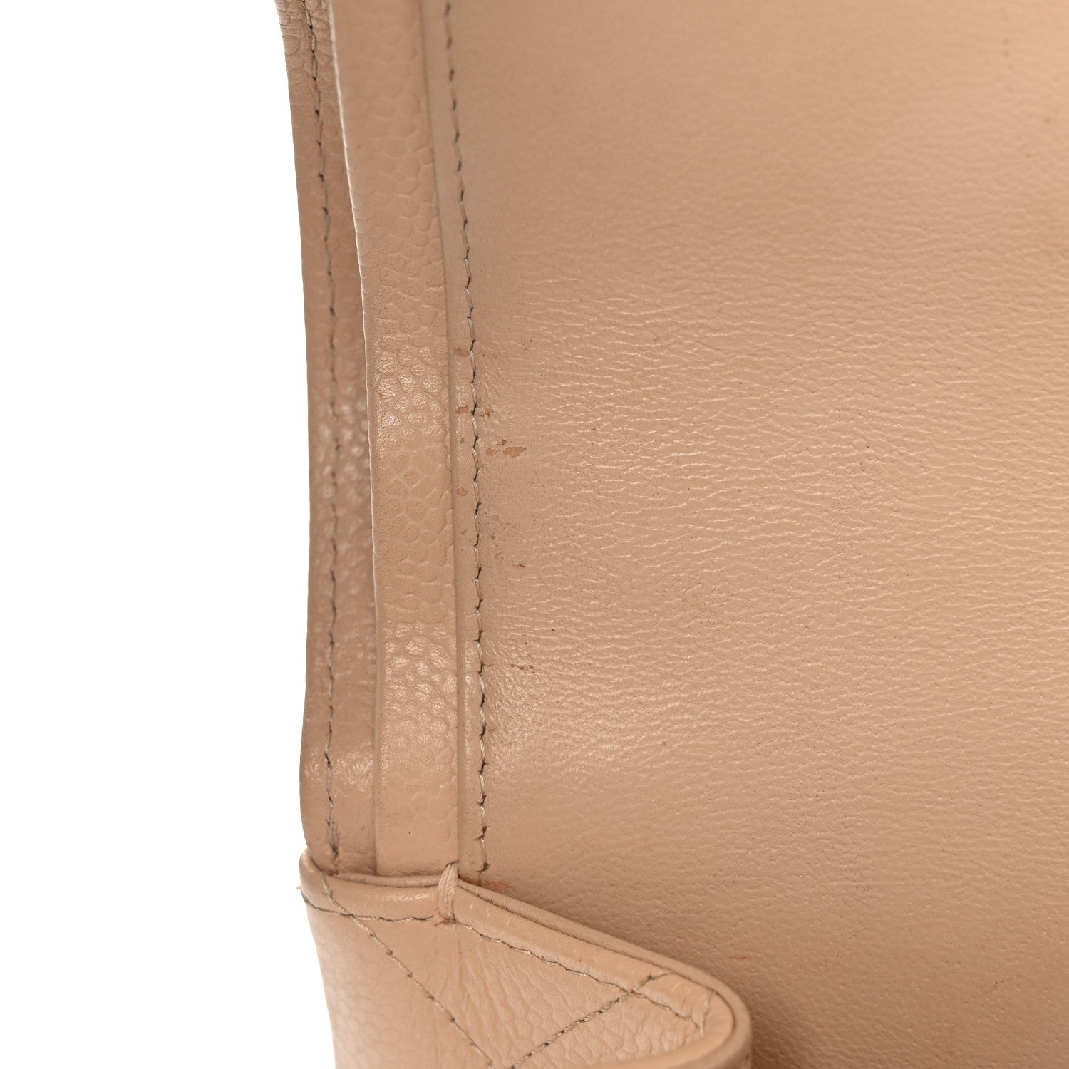 Chanel Caviar Quilted Jumbo Double Flap Beige 17 of 19