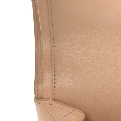 Chanel Caviar Quilted Jumbo Double Flap Beige 17 of 19