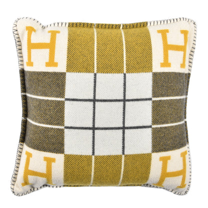 Hermes Wool Cashmere Avalon III Pillow PM Gris Soleil 2 of 3