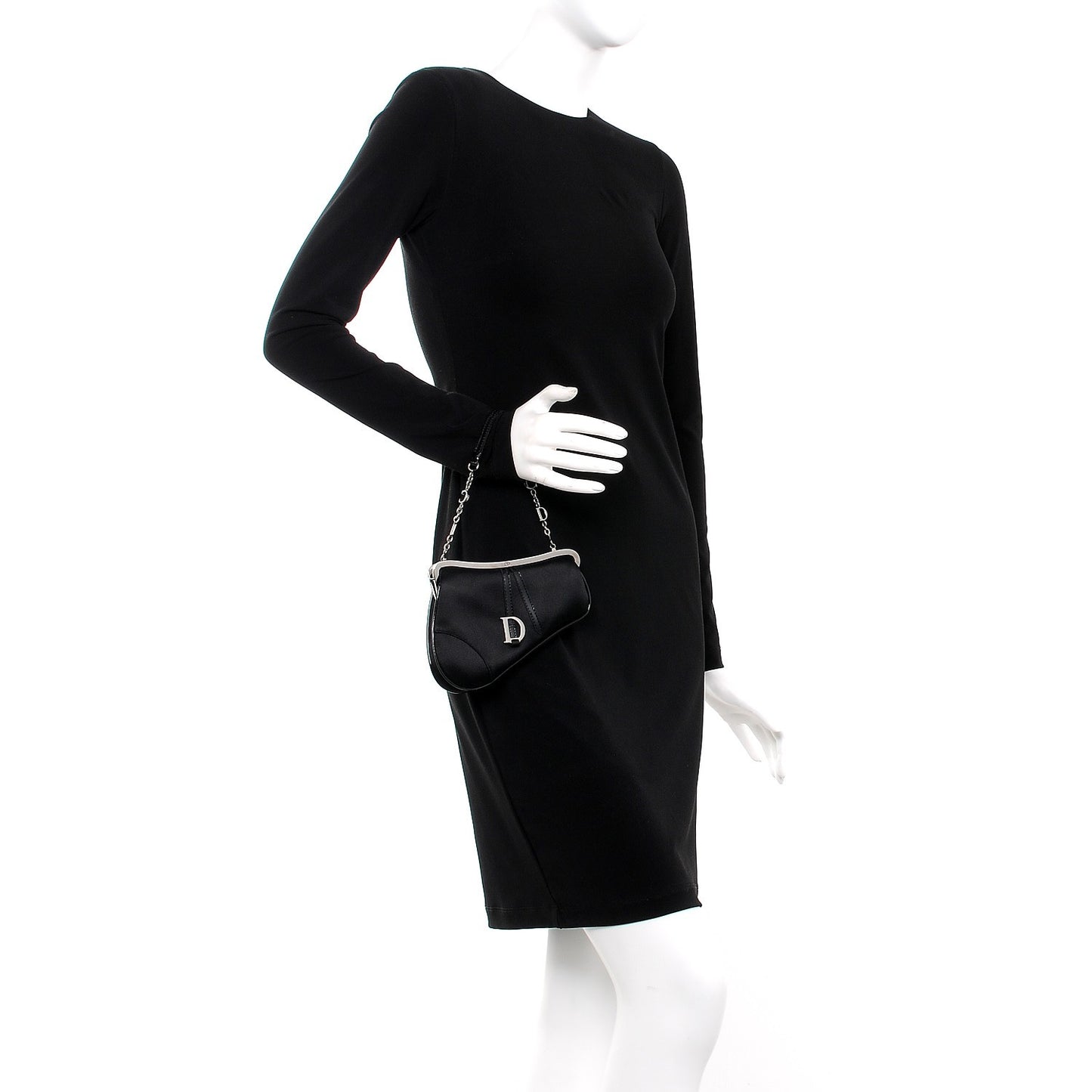 Nylon Mini Saddle Bag Black