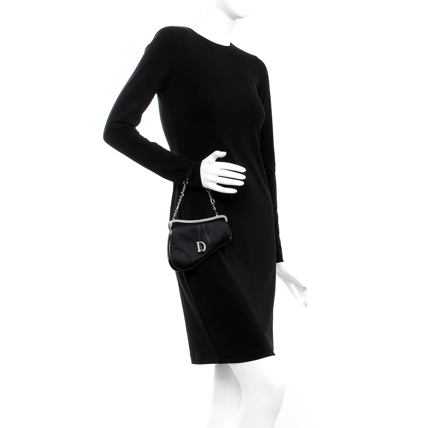 Christian Dior Nylon Mini Saddle Bag Black 2 of 8