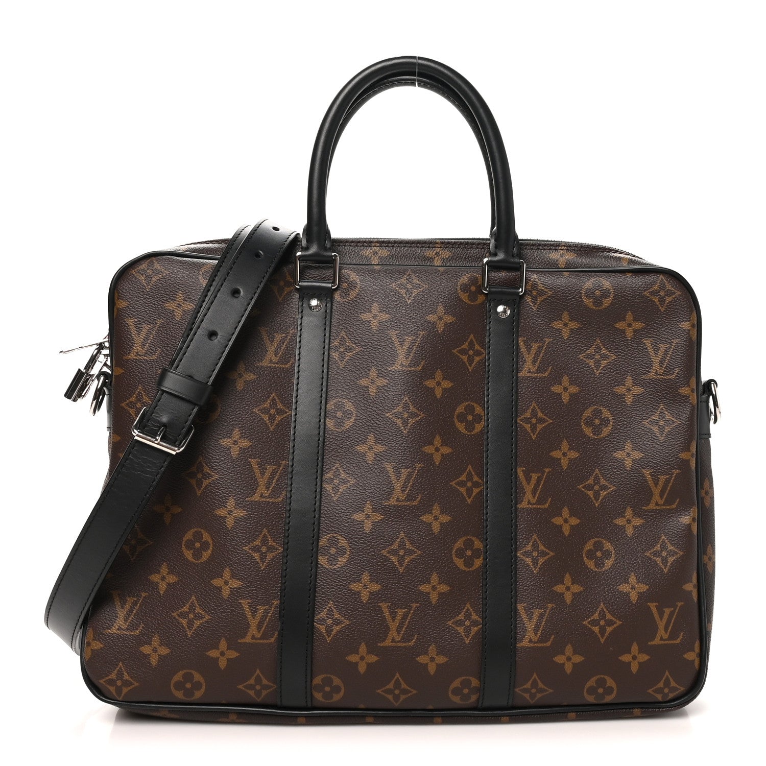 Louis Vuitton Monogram Macassar Porte-Documents Voyage PM 1 of 9
