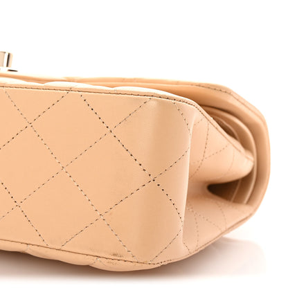 Chanel Lambskin Quilted Small Double Flap Beige 10 of 10
