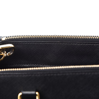 Prada Saffiano Small Galleria Double Zip Tote Black 13 of 20