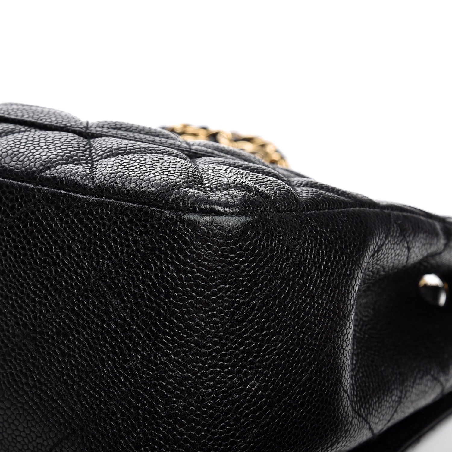 Chanel Caviar Quilted Jumbo Single Flap Black 12 of 14