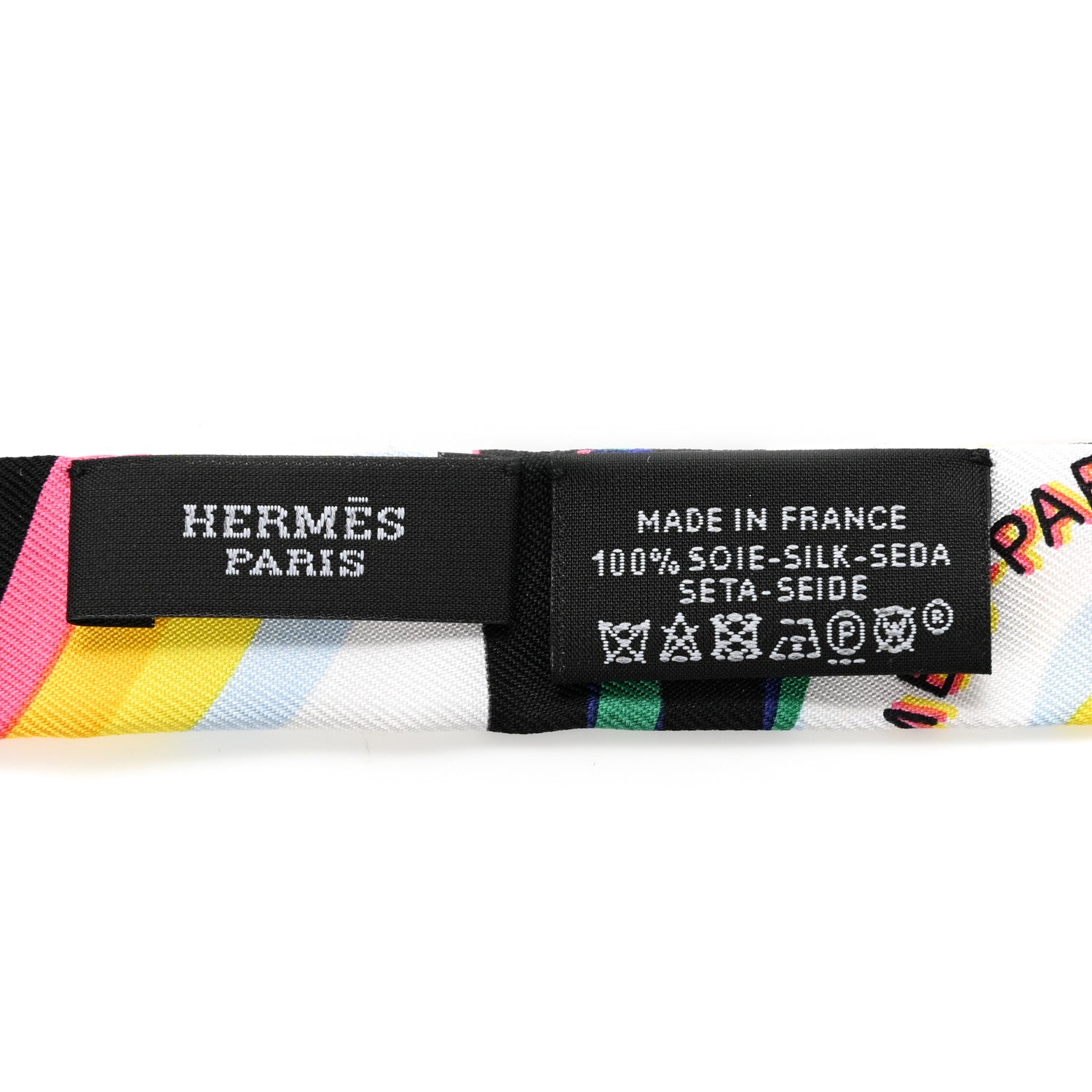 Hermes Silk Brides De Gala Shadow Doll Twilly Black Jaune Multicolor 3 of 3