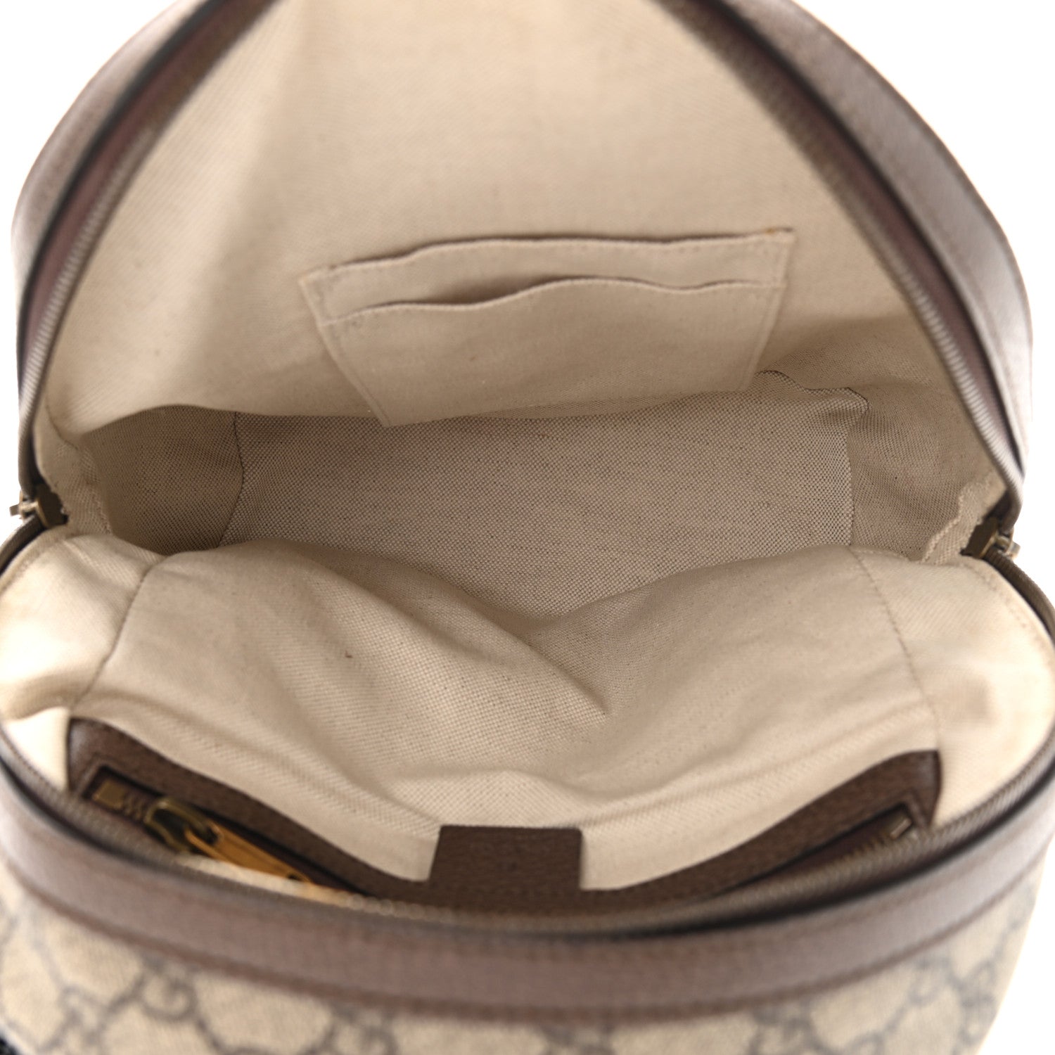 Gucci GG Supreme Monogram Calfskin Web Small Ophidia Day Backpack Beige Ebony New Acero 5 of 9