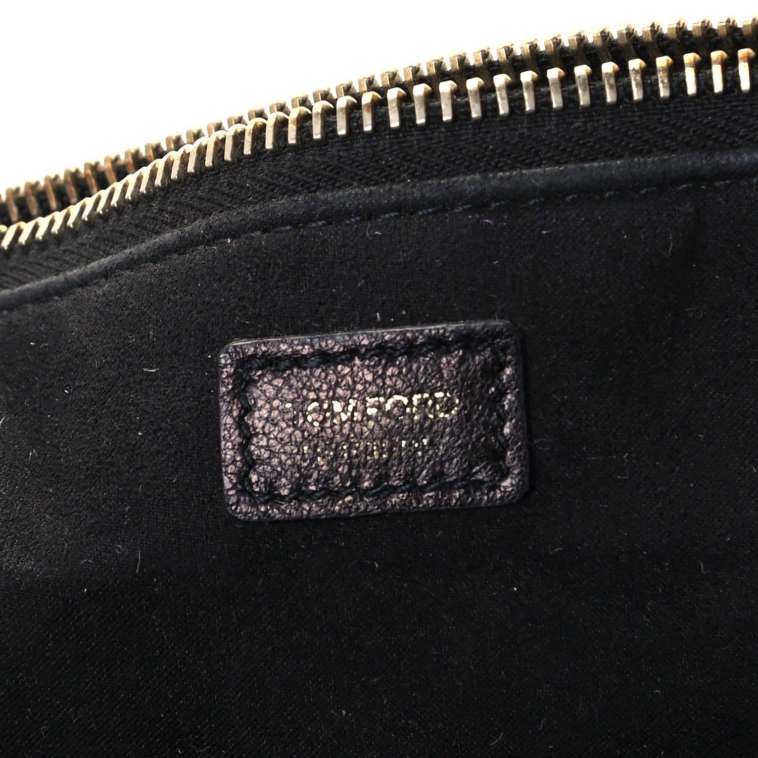 Tom Ford Grained Calfskin Cosmetic Pouch Black 6 of 9