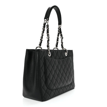 Chanel Caviar Quilted Grand Shopping Tote GST Black 3 of 12
