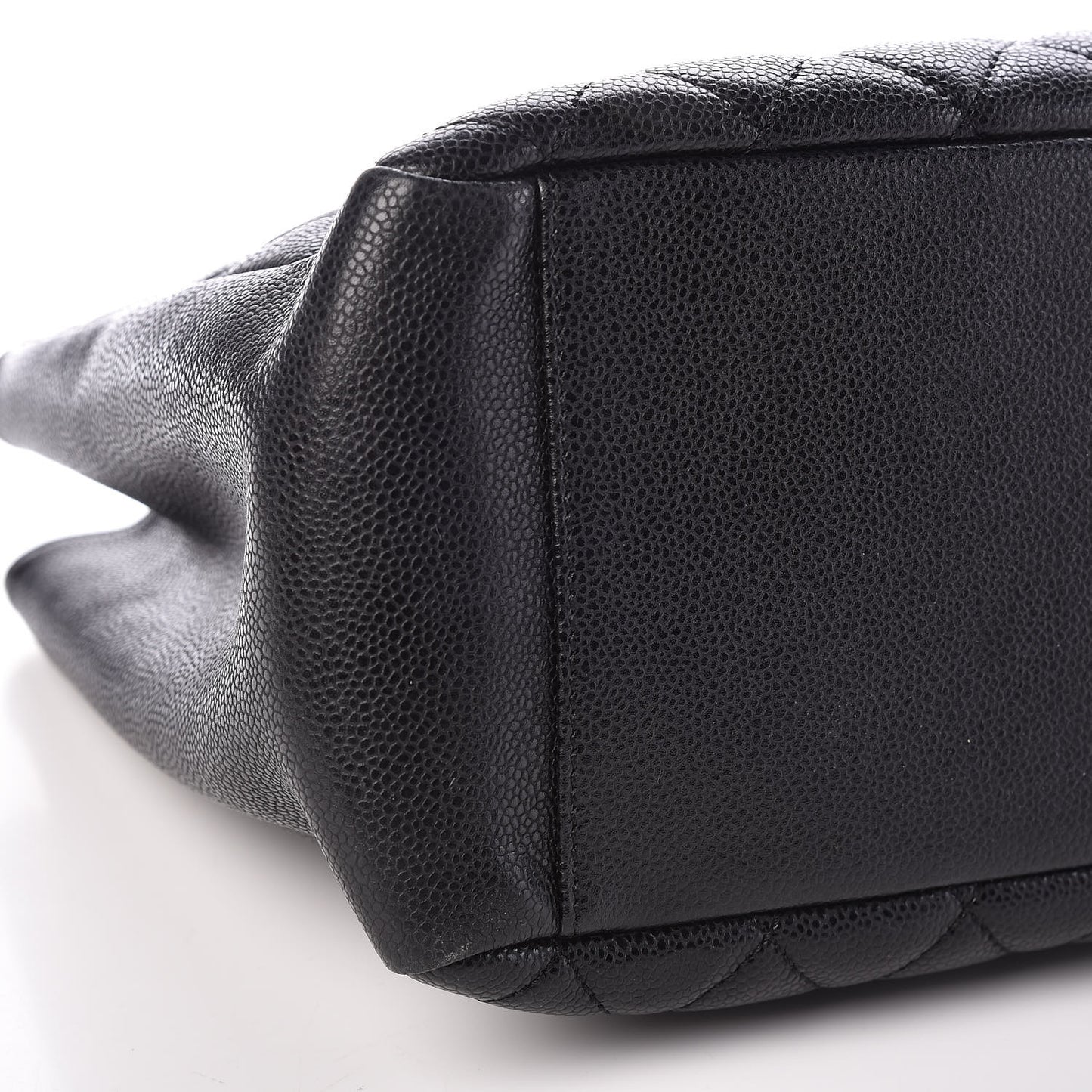 Caviar Quilted Grand Shopping Tote GST Black