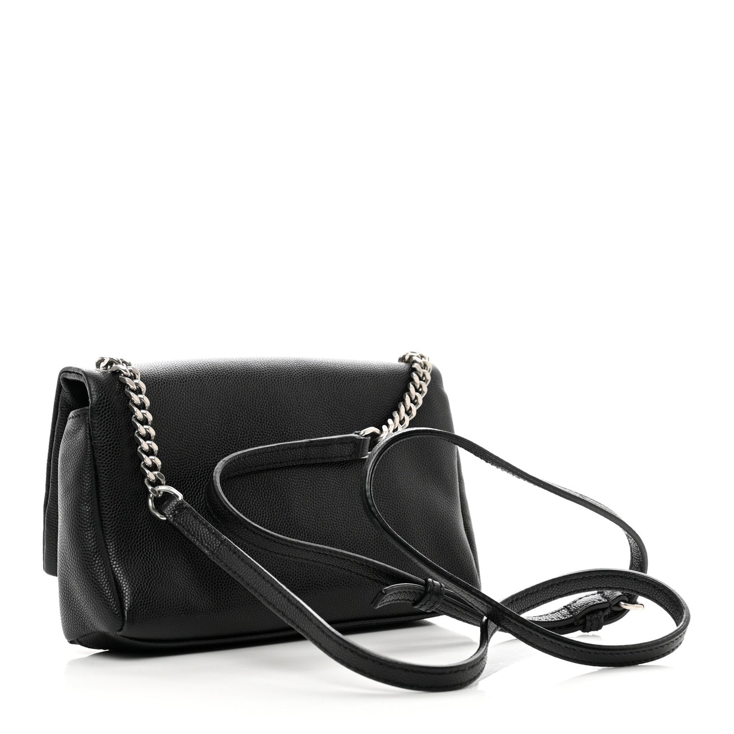 Grain De Poudre Monogram Toy West Hollywood Fold-Over Bag Black