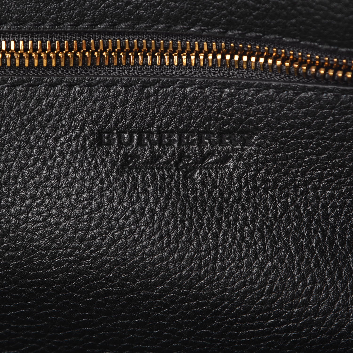 Burberry Grainy Calfskin Embossed Logo Tote Black 6 of 8