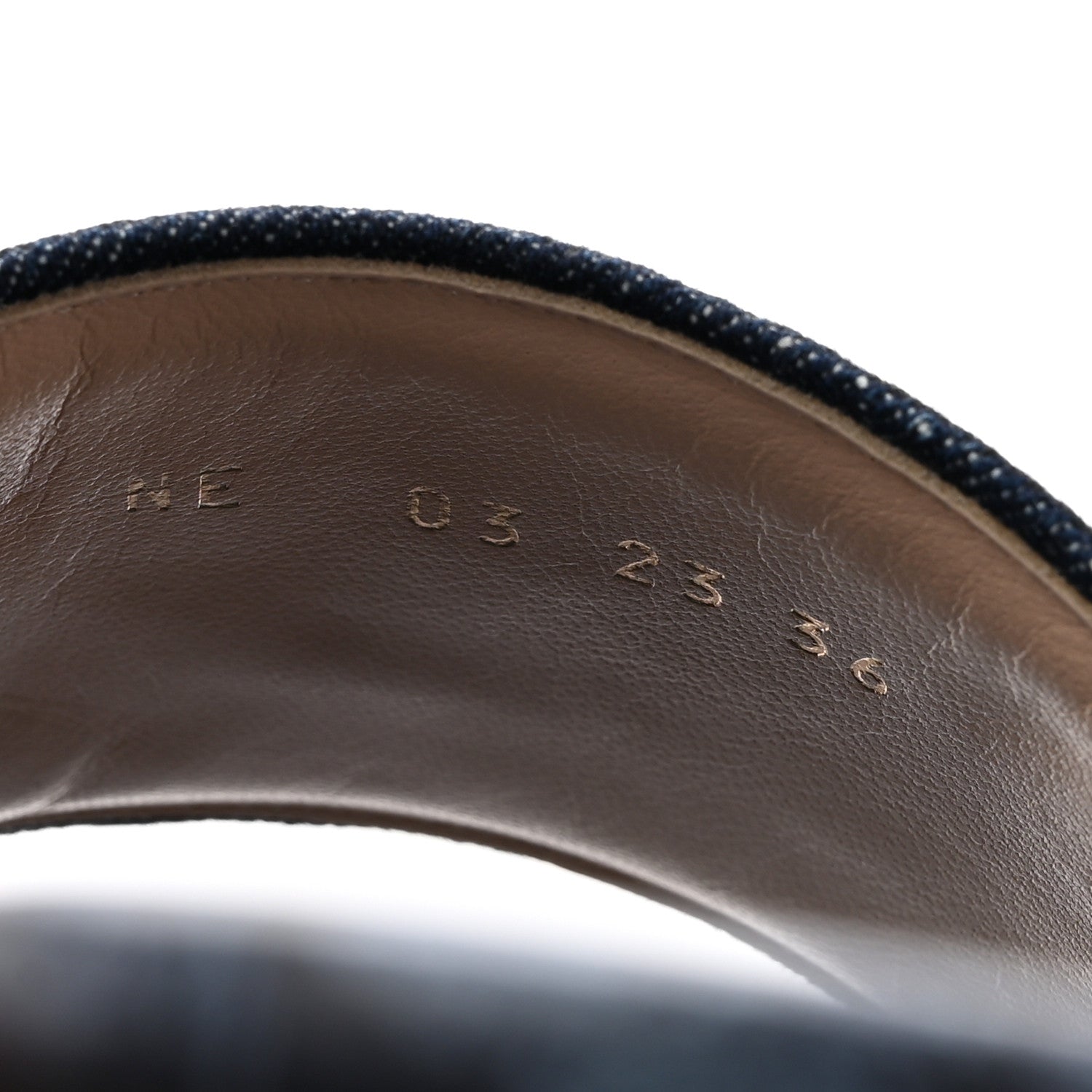 Christian Dior Canvas Dior Embroidered Dway Flat Slide Sandals 36 Navy Blue 9 of 13