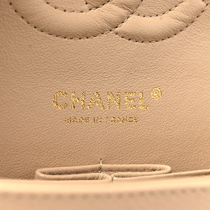Chanel Caviar Quilted Medium Double Flap Beige 6 of 10