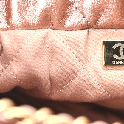 Chanel Metallic Calfskin Quilted Mini Chanel 22 Copper 7 of 10